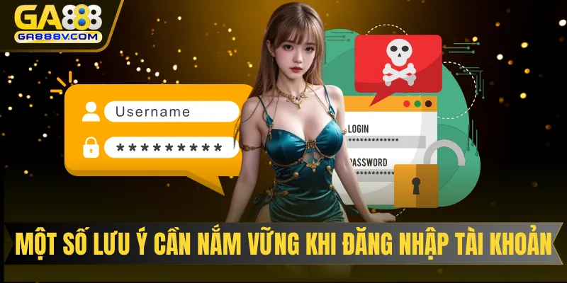 Một số lưu ý cần nắm vững khi đăng nhập tài khoản web