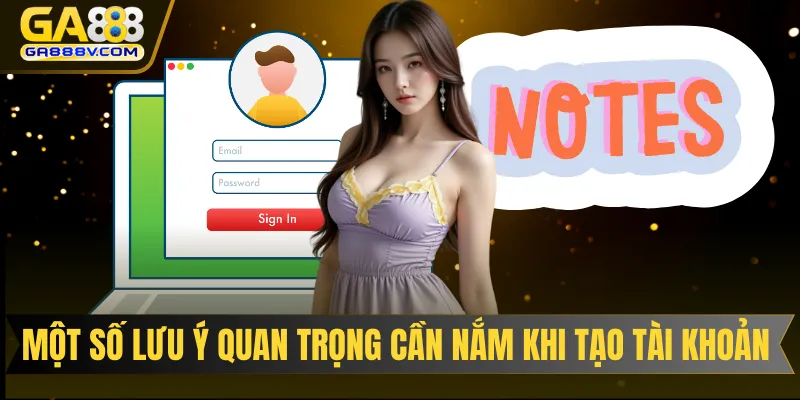 Một số lưu ý quan trọng cần nắm khi tạo tài khoản chơi game